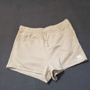 Old Navy Fleece Lounge Shorts Womens XL Tan Beige 3 Inch Inseam